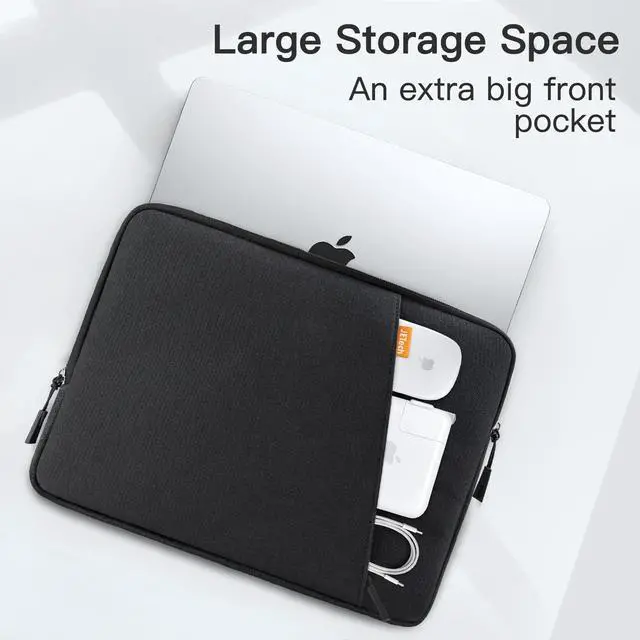 Alt view image 3 of 5 - JETech Laptop Sleeve for 16-Inch MacBook Pro (M4 / M3 / M2 / M1, 2019-2024), Waterproof Bag Case with Pocket, Compatible with 16 Inch Notebook (Black)