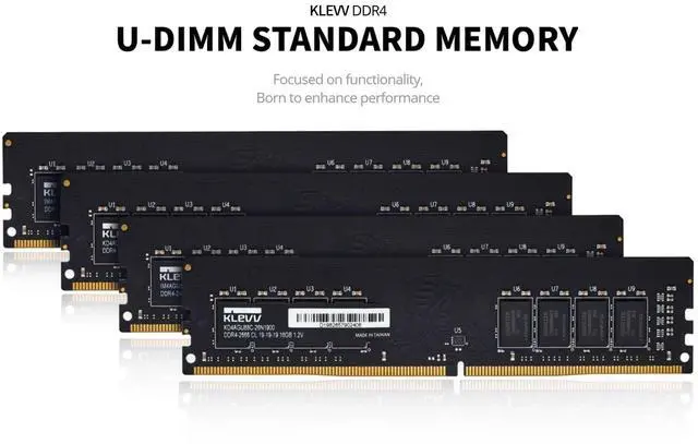 Alt view image 2 of 5 - KLEVV DDR4 16GB (1x16GB) 3200MHz CL22 1.2V UDIMM Desktop Ram Memory SK Hynix Chip (KD4AGUA80-32N220A)