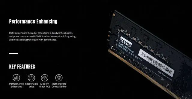 Alt view image 5 of 5 - KLEVV DDR4 16GB (1x16GB) 3200MHz CL22 1.2V UDIMM Desktop Ram Memory SK Hynix Chip (KD4AGUA80-32N220A)