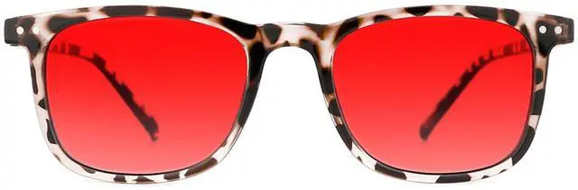 Main image of TIJN Sleep Glasses for 99.9% Blue Green Light Blocking Dual AR Coatings Red Lens for Computer Gaming Reduce Eyestrain