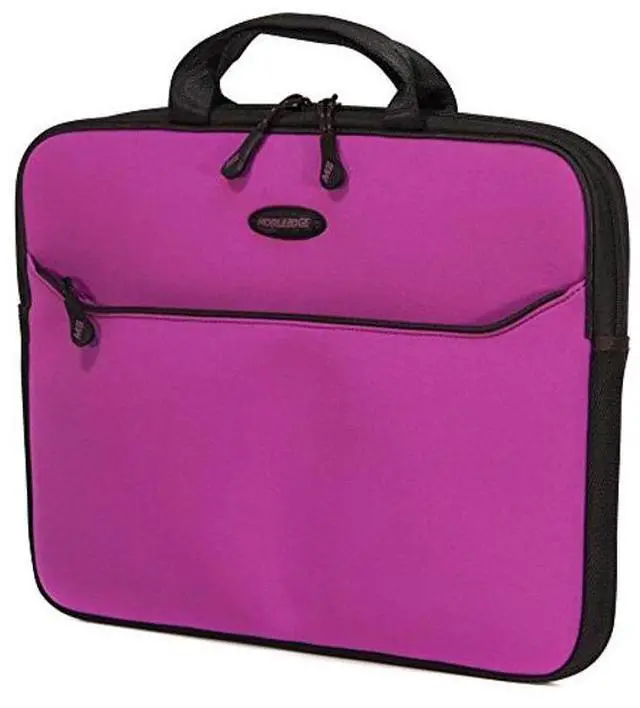 Main image of Mobile Edge Purple SlipSuit, Cushioned EVA Laptop Sleeve w/Handle, 15.6 Inch to 16 Inch Screens, Large Zippered Exterior Pocket, Water-Resistant, MESS8-16