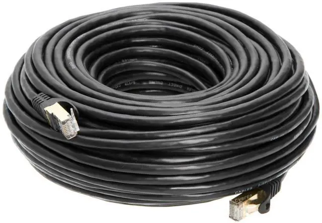 Main image of Cables Direct Online 75FT S/FTP Cat7 Copper Network Ethernet Patch Cable, Internet Wire, Compatible with PC, Laptop, Modem, Router, TVs, Printer Cord, Consoles for Home and Office (75ft, Black)