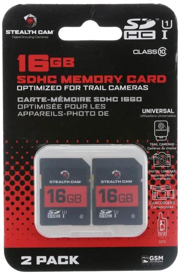 Alt view image 3 of 3 - STEALTH CAM SD Card - High-Speed Data Transferring Storage Game Trail Hunting Scouting Photo Video Recording Cameras, 16GB SD Card (2 Pack)