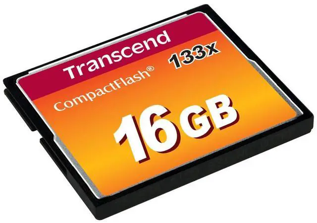 Main image of Transcend 16GB CompactFlash Memory Card 133X (TS16GCF133)