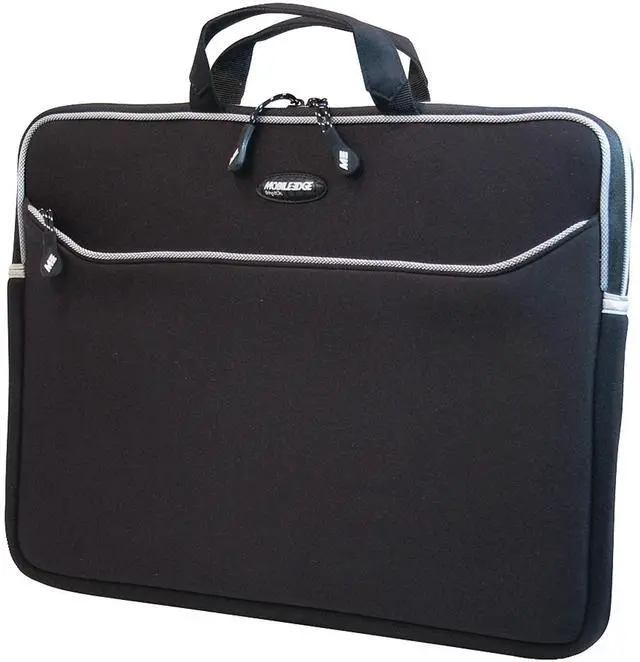 Main image of Mobile Edge SlipSuit 17.3 Inch Laptop Sleeve Case Protective Neoprene Computer Carrying Bag with Handle for Travel, Work, Business, Backpack, Black, MESS1-173