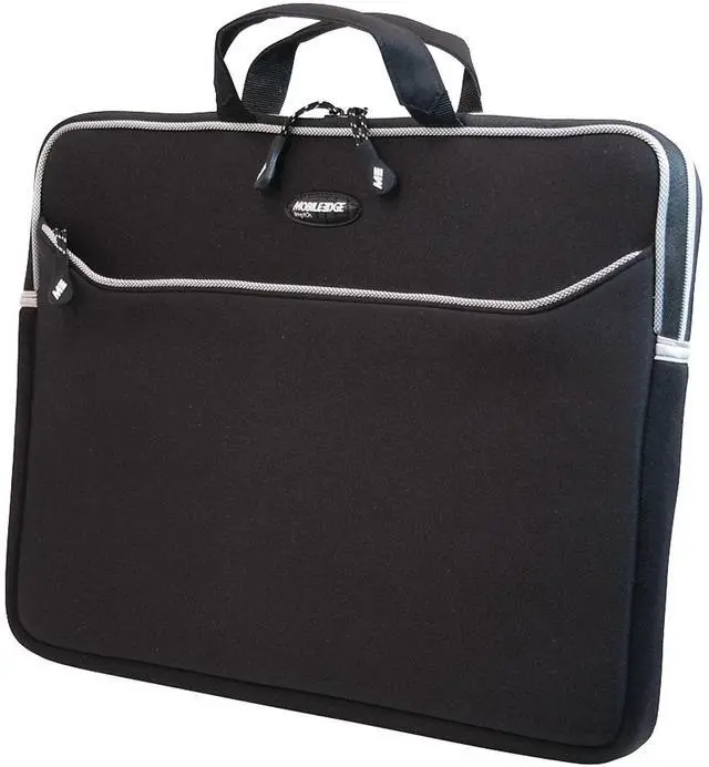 Alt view image 2 of 3 - Mobile Edge SlipSuit 17.3 Inch Laptop Sleeve Case Protective Neoprene Computer Carrying Bag with Handle for Travel, Work, Business, Backpack, Black, MESS1-173