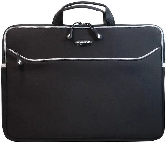 Alt view image 3 of 3 - Mobile Edge SlipSuit 17.3 Inch Laptop Sleeve Case Protective Neoprene Computer Carrying Bag with Handle for Travel, Work, Business, Backpack, Black, MESS1-173