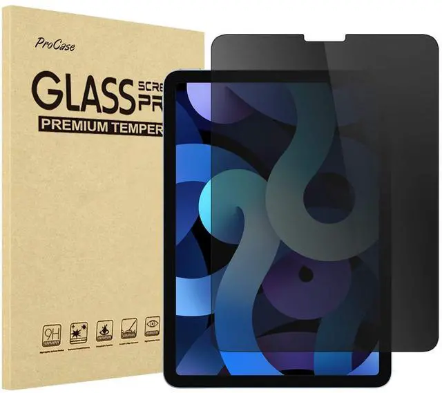 Alt view image 2 of 5 - ProCase 2 Pack New iPad Air 4 Screen Protector 10.9 2020/ iPad Pro 11 2021 2020 2018 Bundle with iPad Air 4 10.9 Inch 2020 / iPad Pro 11 2020 Privacy Screen Protector