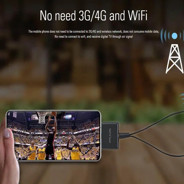 Alt view image 5 of 5 - USB Type-C TV Tuner Card, Watching Record Digital Live TV Anywhere, Freeview HD TV Receiver, Recast Wireless HDTV Stick Tuner Adapter, USB TV Antenna for Android Phone Tablet, No Internet Need