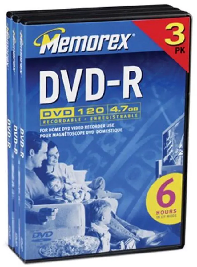 Main image of Memorex 4.7GB DVD-R Media (3-Pack)
