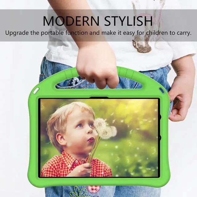 Alt view image 5 of 5 - Dteck Fire HD 10 & HD 10 Plus Tablet Case for Kids(13th/11th Generation, 2023/2021 Release),Lightweight Shockproof Handle Stand Kids Case for  Kindle Fire HD 10 Plus & 10 Kids Pro Tablets,Green