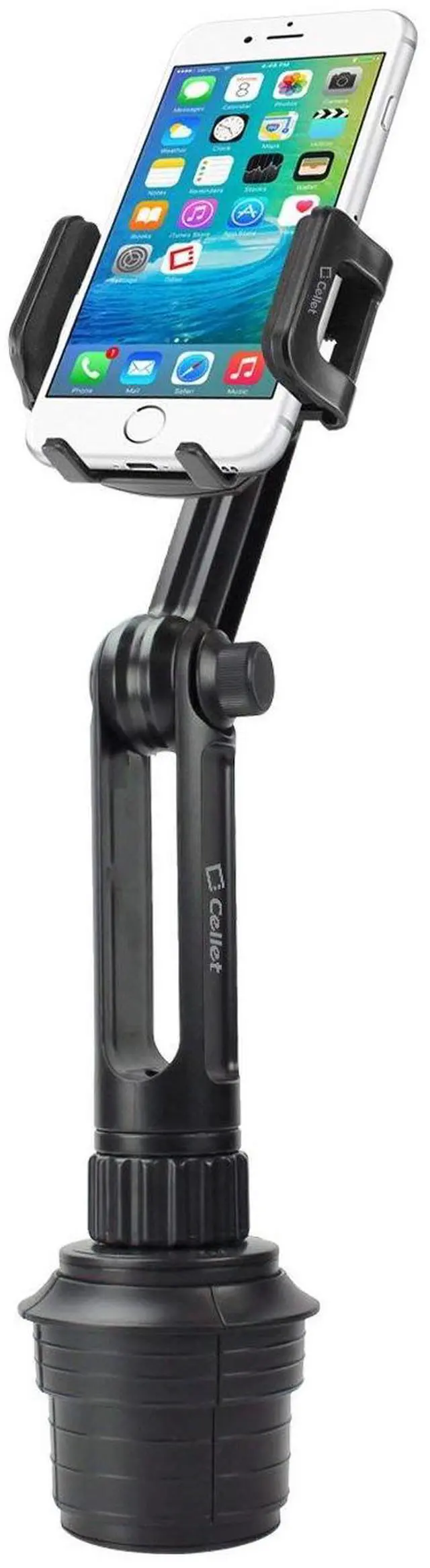 Main image of Cellet Car Cup Holder Phone Mount, Phone Holder Mount Cradle Universal Adjustable Compatible for All Smartphones Apple iPhone, Samsung Galaxy Note, LG, Moto Google Pixel (Long Neck)