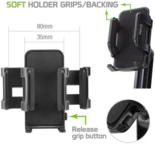 Alt view image 5 of 5 - Cellet Car Cup Holder Phone Mount, Phone Holder Mount Cradle Universal Adjustable Compatible for All Smartphones Apple iPhone, Samsung Galaxy Note, LG, Moto Google Pixel (Long Neck)