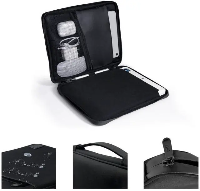 Main image of eiP 8-11 inch Waterproof Slim Tablet Carring Case with Handle Sleeve Bag for iPad Pro 11 inch/iPad 7/8/9 10.2 inch/iPad Air 5,4 10.9 inch/Pixel Tablet/Samsung Tab, Fit Keyboard and Pen, Black