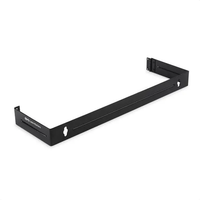 Main image of Cable Matters 1U Hinged 19" Wall Mount Panel Bracket, 22 Lbs Max Load, 1U Rack, 19 Inch Rack, 19-Inch Wall Mount Bracket/WallMount Patch Panel