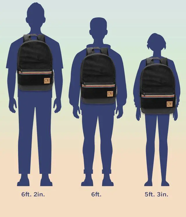 Alt view image 4 of 5 - Ocean Pacific OG Corduroy Backpack for Travel, Sports, Beach, Work, Casual Daypack for Men Women Fits 15.6 Inch Laptop (Black)