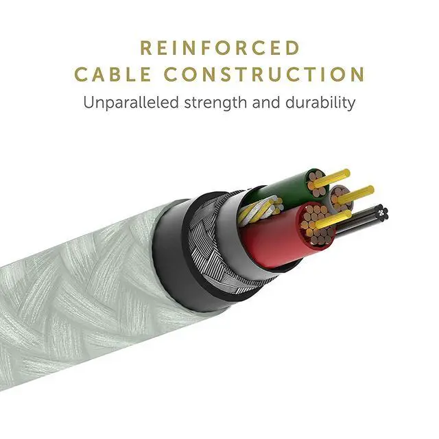 Alt view image 4 of 5 - Native Union Belt Cable USB-C to Lightning - 4ft Ultra-Strong Reinforced Charging Cable with Leather Strap [MFi Certified] Compatible with iPhone 14, iPhone 13 and Earlier (Sage)