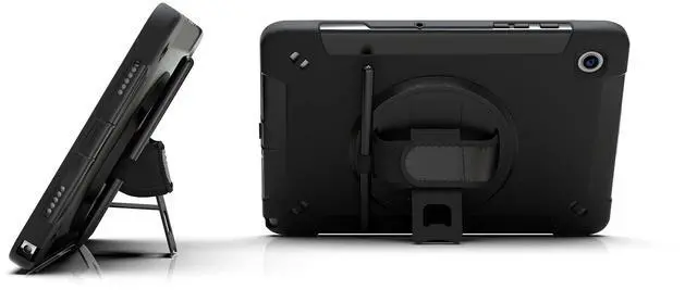 Alt view image 3 of 5 - Galaxy Tab A8 Standing Case | CTA Durable Samsung Tablet Case, Lightweight, Shock Absorption, Scratch Protecting | W/S Pen Holder & Rotatable Grip | for Galaxy Tab S7 & S8 11" Inch (PAD-PCGKA8)
