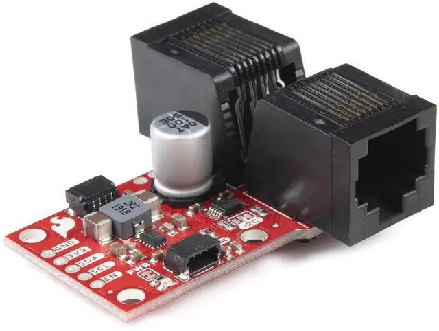 Main image of SparkFun QwiicBus - MidPoint-Reach Distances of up to 100ft-Maintain Signal Integrity-Use w/QwiicBus EndPoint to Extend Range of Your I2C Bus-Easily Drop in Devices-Multiple Power configurations