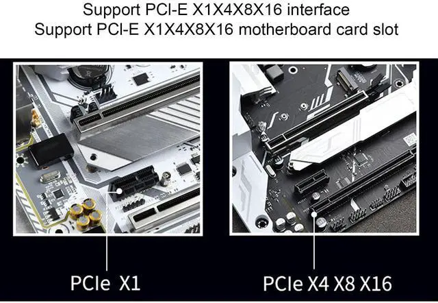 Alt view image 2 of 5 - Adapter Card M.2 SATA to PCI?E Dual Disk Array Card Transmission Stability Expansion Card, Support PCI-E X1 / X4 / X8 / X16, for Windows, for Linux