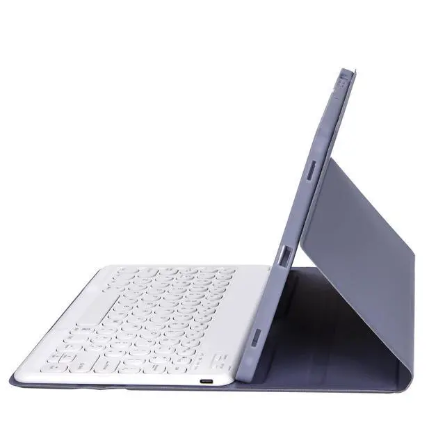 Alt view image 4 of 4 - Aidashine Keyboard Case for Samsung Galaxy Tab A9+ 11 Inch 2023 (SM-X210/X216/X218), Magnetically Detachable Keyboard with Pencil Holder,Purple