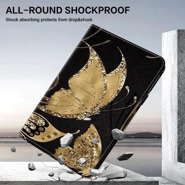 Alt view image 5 of 5 - ALILANG Case for Samsung Galaxy Tab S10 Ultra 2024/ S9 Ultra 2023/ S8 Ultra 2022 14.6 Inch, Shockproof Folding Stand Cover for Galaxy Tab S10 Ultra/ S9 Ultra/ S8 Ultra Case-Fluorescence