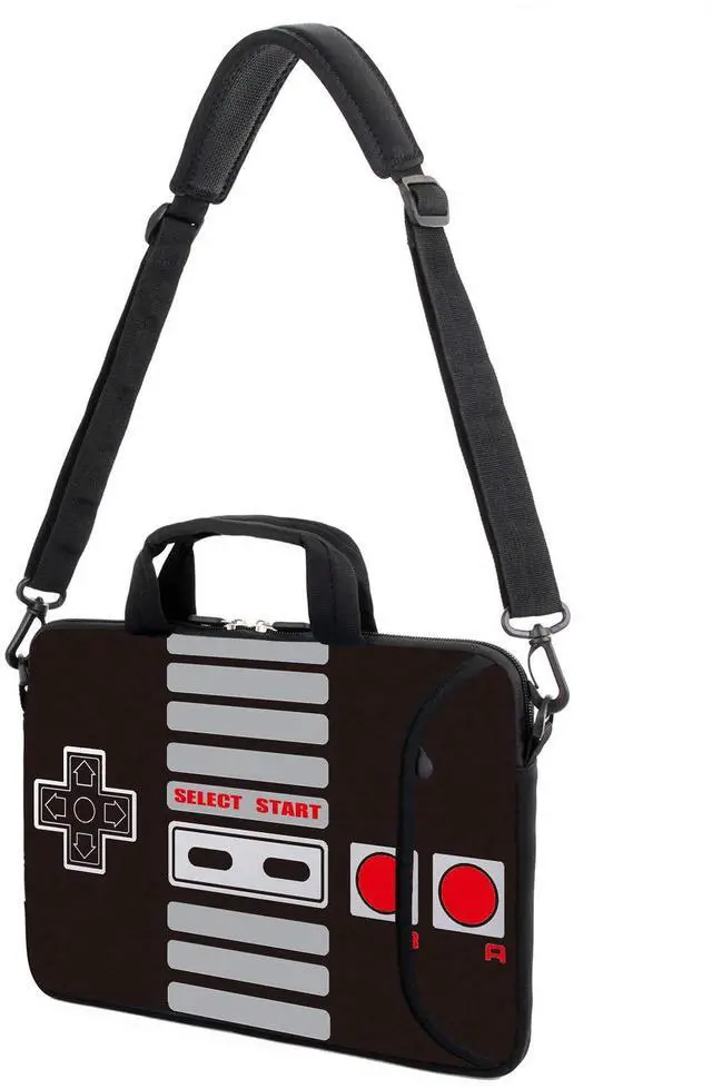 Alt view image 4 of 5 - AMARY 17" Laptop Shoulder Bag Carrying Case Adjustable shoulder straps, comfortable handle, front pocket for storing mouse (Game)