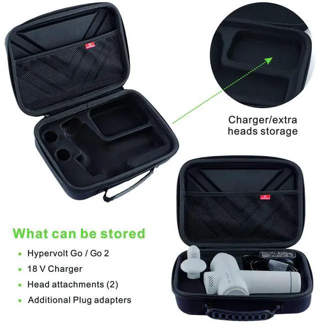 Alt view image 3 of 5 - Lingtoolator ervolt GO 2/Hypervolt GO, Perfect Storage Case for Hypervolt GO 2/Hypervolt GO Massage Device and Accessories
