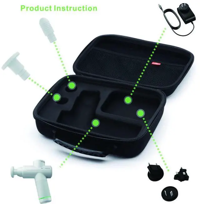 Alt view image 5 of 5 - Lingtoolator ervolt GO 2/Hypervolt GO, Perfect Storage Case for Hypervolt GO 2/Hypervolt GO Massage Device and Accessories
