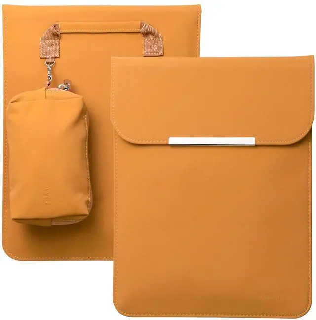 Main image of 13 Inch Laptop Sleeve Case, Waterproof PU Fabric Cover Bag for 2020 MacBook Pro MacBook Air, Surface Laptop, New 13.3" Dell XPS, Matebook X Pro, HP, ASUS Lenovo Ultra Slim Notebook