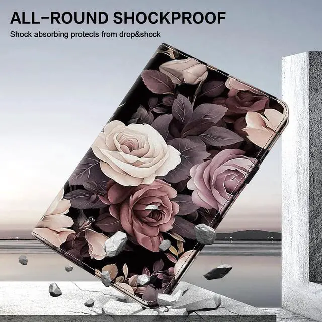 Alt view image 5 of 5 - ALILANG Case for Kindle Fire HD 10 & 10 Plus Tablet (13th/11th Generation, 2023/2021 Release) 10.1", Shockproof Folding Stand Cover for Amazon Fire Hd 10 Tablet Case-Rose