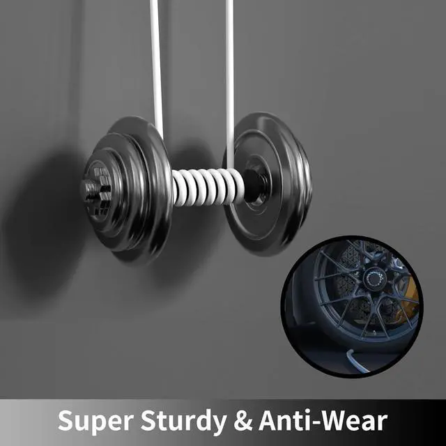 Alt view image 5 of 5 - Adoreen Cat 6E Cat 7 Outdoor Ethernet Cable 100 FT White, High Speed Shielded Network Cable, S/FTP, POE, 26AWG OFC, Heavy-Duty Waterproof Direct Burial Cat 6A Internet Cable RJ45 LAN Cord+Ties-WH