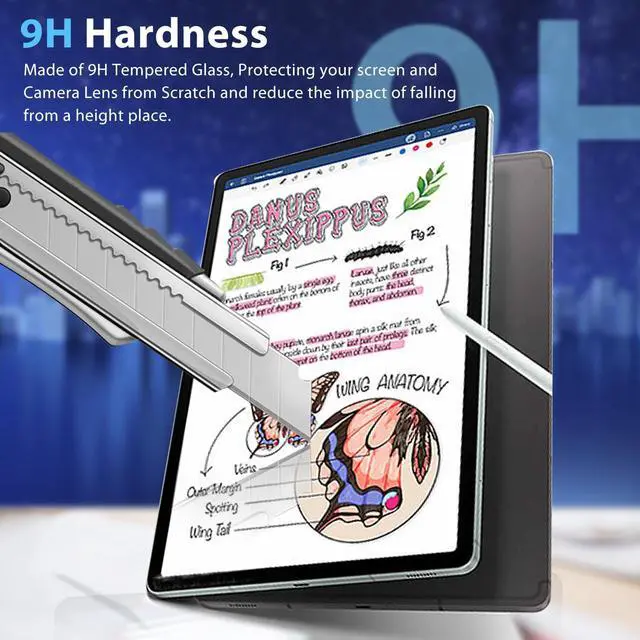 Alt view image 3 of 5 - Anbzsign [2 Pack for Samsung Galaxy Tab S9 FE (10.9-inch) Privacy Screen Protector, Anti-Spy 9H Hardness Flexble Screen Protector Case Friendly