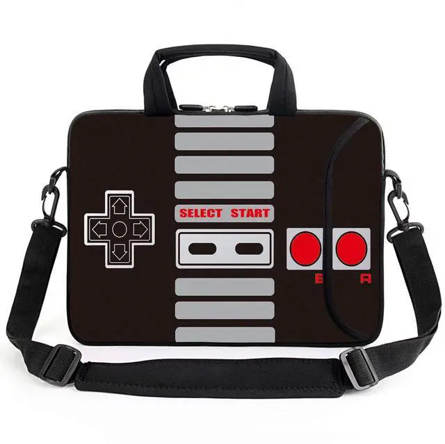 Main image of AMARY 14" 15" 15.4" 15.6" laptop sleeve chromebook case adjustable shoulder strap with handle accessory pocket for men women (Games)