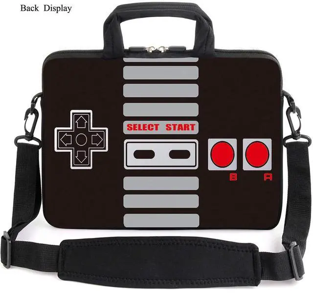 Alt view image 2 of 5 - AMARY 14" 15" 15.4" 15.6" laptop sleeve chromebook case adjustable shoulder strap with handle accessory pocket for men women (Games)