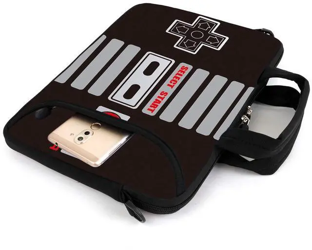 Alt view image 5 of 5 - AMARY 14" 15" 15.4" 15.6" laptop sleeve chromebook case adjustable shoulder strap with handle accessory pocket for men women (Games)