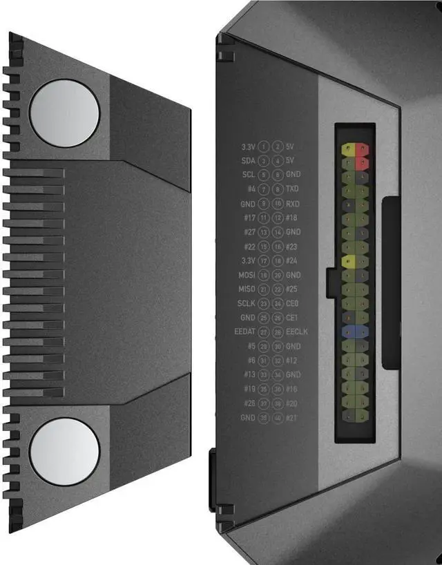 Alt view image 3 of 5 - Argon ONE V2 Aluminum Case for Raspberry Pi 4 | with Power Button and Fan