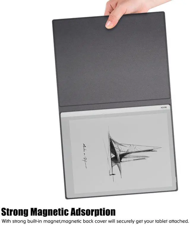 Alt view image 5 of 5 - BOZHUORUI Magnetic Case for Onyx Boox Go 10.3 Tablet (2024 Released) - Ultrathin Lightweight Book Folio Cover with Auto Sleep/Wake (Black)