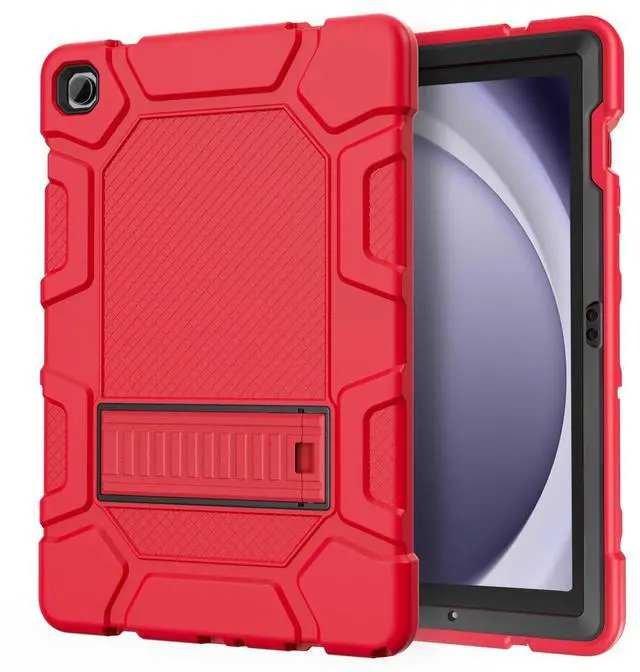Main image of Azzsy Case for Samsung Galaxy Tab A9+/A9 Plus 11 2024 Model (SM-X210/X216/X218), Heavy Duty Shockproof Rugged High Impact Protective Case, Red