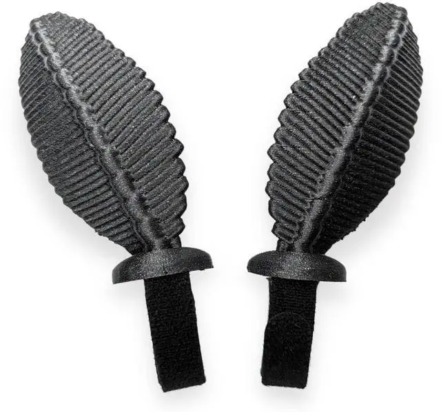 Main image of Moth Antennas Headphone Attachments - Adorable Bug Ears for Headphones in Various colors with Hidden Self Fastener - Moth Antenna for Gamers and Streamers (Sparkle Black)