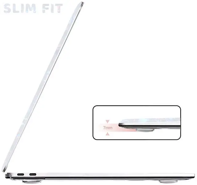 Alt view image 2 of 5 - Anban Compatible with MacBook Pro 13 inch Case M2 M1 2025-2016 A2338 A2251 A2289 A2159 A1989 A1706 A1708, Plastic Hard Shell Case for MacBook Pro 13.3 inch+Keyboard Cover+Screen Protector,Shiny Pearl