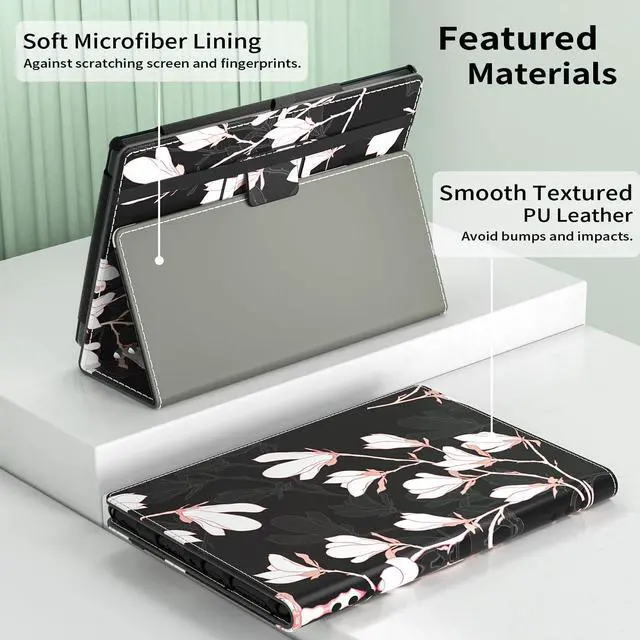 Alt view image 5 of 5 - ANNAPRO Case for Amazon Kindle Fire HD 10 Tablet (13th/11th Generation, 2023/2021 Release) & Fire HD 10 Plus Tablet - Slim Folding Stand Folio Cover with Auto Wake/Sleep and Hand Strap, Orchid