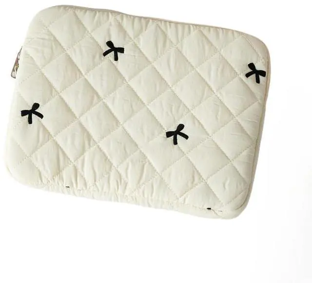 Main image of Attria Cute Bow Graphic Carrying Laptop Bag Y2K Preppy Laptop Sleeve Case Bag Kawaii Pad Computer Protect Case Pouch (13-14 inch,White)