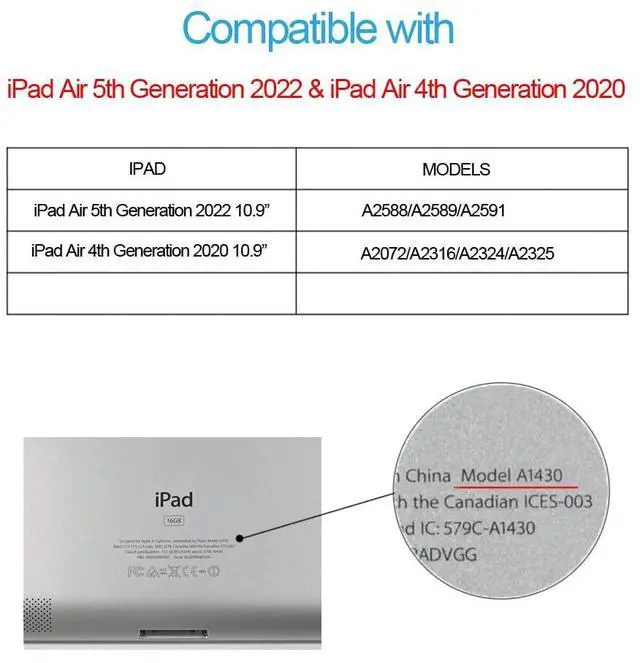 Alt view image 2 of 5 - Bling Case Compatible with iPad Air 10.9 Inch 5th Generation2022/iPad Air 4th Generation 2020 with Pencil Holder Protective Case with Soft TPU Back Auto Sleep Wake Cover (C4 Pink)