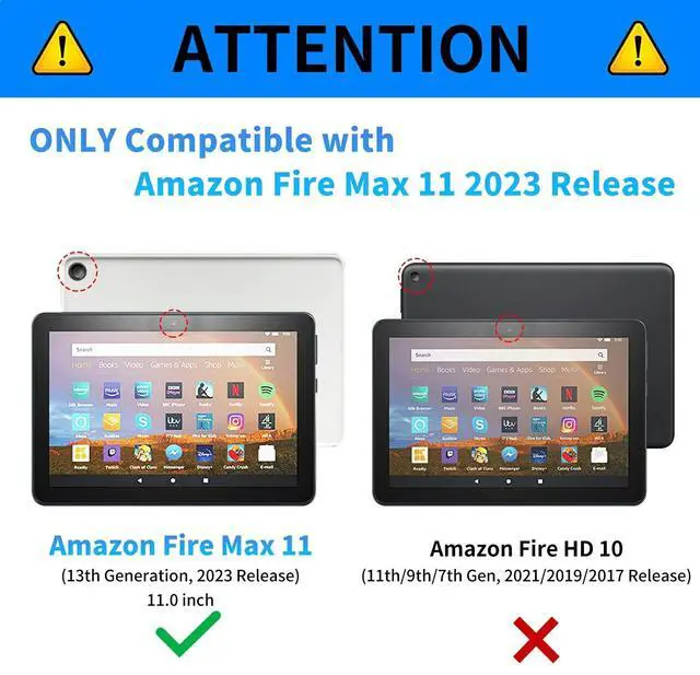 Alt view image 2 of 5 - BPQOJB for All-New Fire Max 11 Case 13th Generation 2023 Release 11 inch with Adjustable Stand & Auto Wake/Sleep Feature Smart Protect Cover Tablet Case - Mushroom Moon