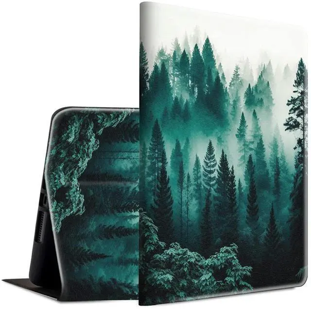 Main image of Case for All-New Kindle 11th/12th Generation 6 inch 2024/2022 Release Lightweight Smart Case Adjustable Stand Protective Cover with Auto Wake/Sleep Tablet Cover - Green Forest