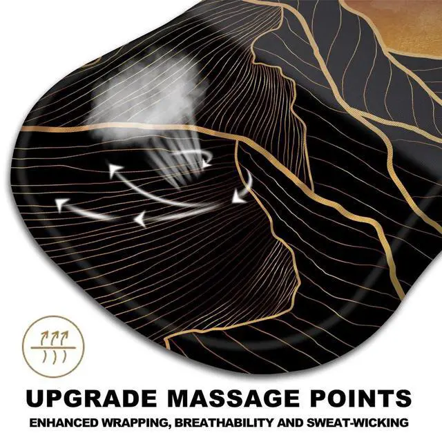 Alt view image 2 of 5 - KUOSGM Mouse Pad Wrist Support, Ergonomic Mouse Pad with Massage Dot, Comfortable Computer Mouse Pad for Laptop, Wrist Rest Pain Relief Mousepad with Non-Slip PU Base for Office & Home, 12 x 8 in