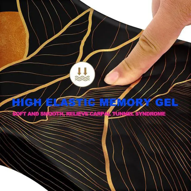 Alt view image 3 of 5 - KUOSGM Mouse Pad Wrist Support, Ergonomic Mouse Pad with Massage Dot, Comfortable Computer Mouse Pad for Laptop, Wrist Rest Pain Relief Mousepad with Non-Slip PU Base for Office & Home, 12 x 8 in