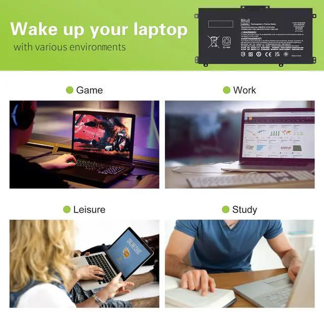 Alt view image 5 of 5 - Bituli LK03XL L09281-855 916814-855 Battery for HP Envy X360 Convertible 15-bp0xx 15-bq0xx 15-cn0xxx 15m-cp0xxx 17-ae0xx 17-bw0xxx Rechargeable LKO3XL LK03048XL 55.8Wh 4835mAh 11.55V