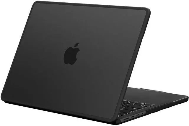 Main image of BlueSwan Anti-Cracking Hard Shell Case Compatible with MacBook Pro 14-inch 2025 2024-2021 Release M4 M3 M2 M1 Pro/Max Chip, Anti-Fingerprint Soft TPU Bumper, Frosted Black
